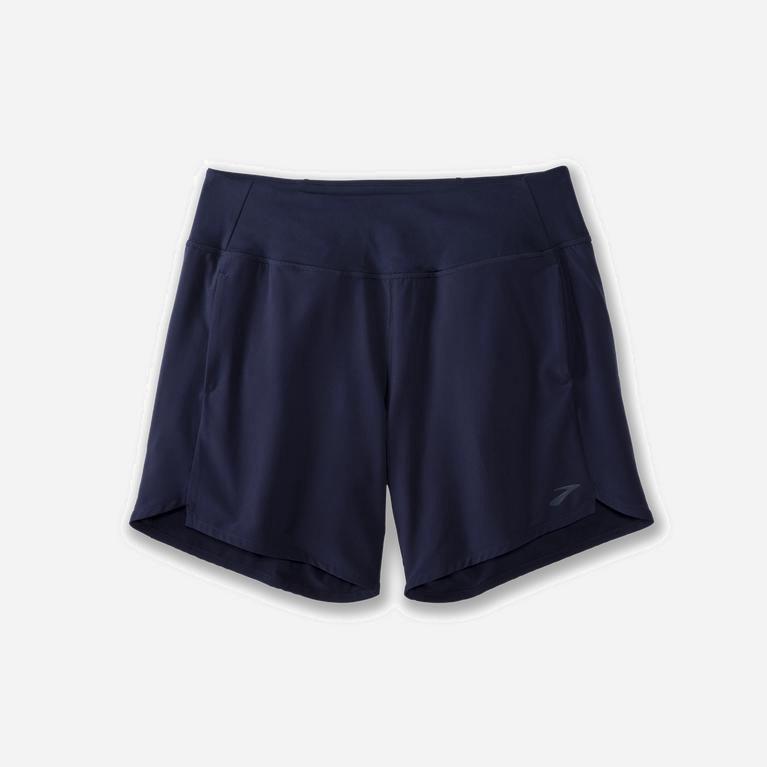 Brooks Chaser 7 Womens Running Shorts - Navy - Philippines (190265VKN)